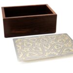 Wooden Box with Metal Lid